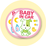 てんちゃん BABY IN CARステッカー